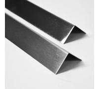 Brushed Stainless Steel Metal Wall Angle Corner Protector 25x25mm (200mm)