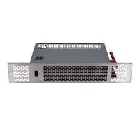 (Brushed Stainless Steel) Mylek Plinth Heater Built In Electric 1.3kW