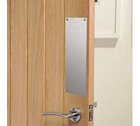 Brushed Stainless Steel Sheet Finger Door Push Plates - Various Sizes (325x90mm)