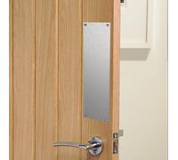 Brushed Stainless Steel Sheet Finger Door Push Plates - Various Sizes (475x180mm)