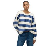 Brushed striped knit pullover for women Superdry Marron XL
