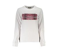 Brushed Sweatshirt with Logo Print - female - Cavalli Class - Sweatshirts - White - XS - Sweatshirts & Hoodies XS