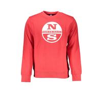 Brushed Sweatshirt with Print Logo - male - North Sails - Sweatshirts - Red - L - Sweatshirts & Hoodies L