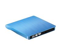 Brushed USB 3.0 External Optical Drive External DVD Burner Laptop Desktop External USB Burner Easy To Use(Blue)