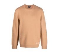 Brushed Wool Jumper Edward Camel- male- A.P.C.- Round-neck Knitwear- Brown- M- Knitwear M