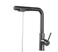 Brusheel PullOut Kitchen Faucet 3Mode Gray Tap with Hot & ColMixereck MountePerfect forrinking Water & Filtrat Modernesign for Home