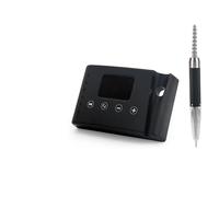 Brushless 35000RPM Portable 2-in-1 Electric Desktop Nail Drill Machine Drilling Manicure Nail Polisher 85w Powerful with Bit Set(Black Set-plugged in,UK)