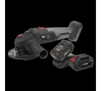 Sealey Brushless Angle Grinder Kit 20V - 2 Batteries