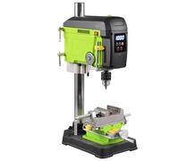 Brushless Benchtop Drill Press 220V Digital Display High-Precision Table | 400W brushless motor with digital speed display, laser positioning, and telescopic feed handle for efficient benchtop