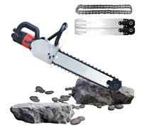 Brushless Concrete Saw with Water Fed Dust Suppression for Wall Grooving in Bricks, Granite, and Cement