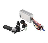 Brushless Controller and LCD Display Throttle Handlebar Kit, 36V 48V 64V 72V 500W Motor Regulator with 3-Speed Cruise Anti-Theft for Electric For(48V64V72V)