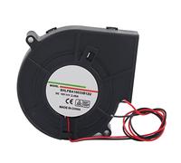 Brushless Cooling Blower Fan, 12V 2.4A Blower Fan Double Ball Turbine Air Blowers for Ventilation Outdoor Barbecues Fire Bellow Camping Cooking 97 x 97 x 33mm