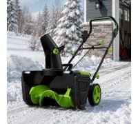 Brushless Cordless Snow Blower with 25 ft Throwing Distance 2Batteries