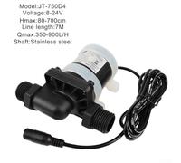 Brushless DC 12V 24V Solar Motor Water Pump Suitable for Floor Heating Booster and Shower Systems, IP68 Waterproof and Long Lasting Design (24V (7M))