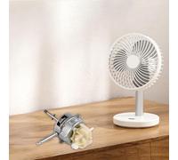 Brushless Dc Motor for Table Fan Floor Fan Wall Fan - 9 Through 28v Wide Voltage 28w 1450 RPM Low-Noise Stepless or 3-Speed Control Metal Construction Silver