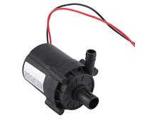 Brushless DC Water Circulation Pump, 12V/24V Adjustable Flow Pump with Dry - Run Protection, Low Noise Plastic Cooling Pump for Chillers, Mattresses, Refrigerators and Water Coolin (24V)