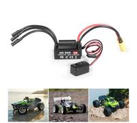 Brushless ESC Waterproof, HG35A 35A Electronic Speed Controller for 1:18 RC Cars High Performance ESC for RC Buggy Truck Models(B)