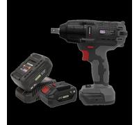 Brushless Impact Wrench Kit 1/2"Sq Drive 20V 4Ah SV20 Series - 2 Batteries