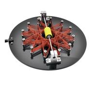 Brushless Induction Coil Motor, Metal Star Coil 25cm Desktop Disc - Physics Teaching Tool, Educational Kinetic Art Decor for Science Labs & Classrooms