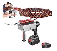 Brushless Lithium Electric Threading Machine, Electrical Wire Threader Fish Tape Cable Puller, Electrician Wall Wiring Machine, Cordless Electric Wire Puller, for Hydropower Wiring