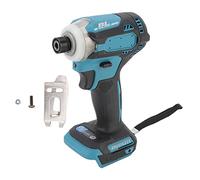 Brushless Lithium Ion Impact Driver, 3 Speed Cordless Impact Drilling Tool Set with LED Lights, Portable Drill Kit for Woodworking Construction, ABS Material with Brushless Motor a