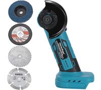 Brushless Mini Angle Grinder Compatible with Makita 18V Battery(Not Included),Cordless Electric Grinding Tool,19500rpm Compact Power Handheld Cutter for Metal Grinding,Cutting