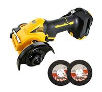 Brushless Mini Angle Grinder for DEWALT 18V 20V Batteries, 3'' Cordless Grinder with 2 Discs and LED Light, 20000RPM Electric Angle Grinder Tool for Cutting Polishing Grinding(Battery Not Included)