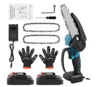Brushless Mini Chainsaw Cordless，Mini Chainsaw-6 Inch Brushless Motor Cordless Chainsaw with 2 Battery & 2 Chains，Small Battery-Powered Electric Chain Saw with Safety Lock