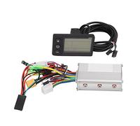 Brushless Motor Controller LCD Panel Kit Aluminium Alloy 36V 48V 60V 350W Electric Bicycle Scooter 3 Mode Sine Wave Controller with LCD Display Meter for Electric