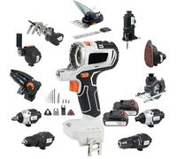 Brushless Power Tool Combo Kit, 10-in-1 Cordless Tool Set with 2X 4.0Ah Batteries, Toolbox, Impact Drill, Circular Saw, Reciprocating Saw, Jig Saw