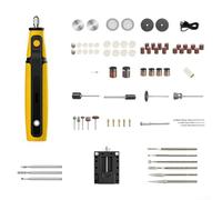 Brushless Rotary Tool Kit 3.7V Cordless Electric Engraver Pen | with Touchscreen Control, 0.5-3.2mm Chuck for Wood Carving Polishing Grinding Drilling, 26-Piece Accessories Set(D)