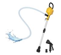 Brushless Stick Water Transfer Pump Compatible with Dewalt 18V 20V Battery | 10M Head Height, with 7-in-1 Spray Nozzle, Portable Rain Barrel Pump for Pool, Pond, Basement, Boat Draining