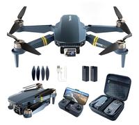 Brushless Super Endurance Foldable Quadcopter Drone for Beginners-40+ mins Flight Time,Wi-Fi Drone with 120°Wide-Angle 4K HD Camera, Brushless Motor, Follow me, Dual Cameras(2 Batteries)