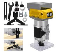 Brushless Trimmer Router Compatible with Dewalt 20V Batteries, 30000RPM Cordless Hand Held Router 6.35mm Trim Diameter (NO Battery)