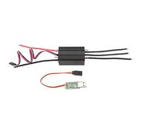 Brushless Water Cooling ESC for 24V Underwater Thruster, Electronic Speed Controller with 32 Bit MCU, Programmable RC Boat ESC with Water Cooling Tube, High Power Safety Performanc