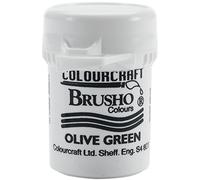 Brusho Crystal Colour 15g-Olive Green