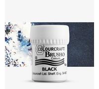Brusho : Crystal Colours : Powder Paint : 15g : Black