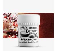 Brusho : Crystal Colours : Powder Paint : 15g : Dark Brown