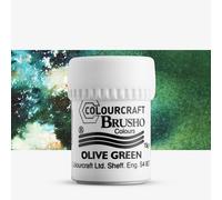 Brusho : Crystal Colours : Powder Paint : 15g : Olive Green