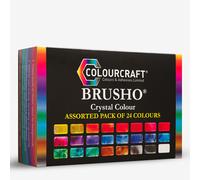 Brusho : Crystal Colours : Powder Paint : 15g : Starter Pack : Set of 24