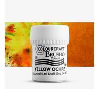 Brusho : Crystal Colours : Powder Paint : 15g : Yellow Ochre