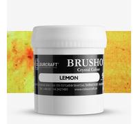 Brusho : Crystal Colours : Powder Paint : 50g : Lemon