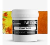 Brusho : Crystal Colours : Powder Paint : 50g : Yellow Ochre