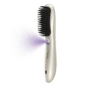 brushstraightenerWomen - 22x4.5x6.2cm Rechargeable Styling Tool 3 Temp Settings, Negative Ionic hairstraightenerbrush| Cordless hairbrushstraightenerfor Outdoor Travel Vacation Morning Rush
