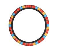 Brushstroke Banner Patterned steering wheel cover elastic steering wheel cover soft and breathable suitable for cars trucks and cars
