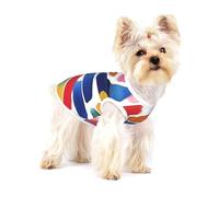 Brushstrokes Art Small Pet Cotton Shirts Medium - Breathable, Soft, Comfortable and Stylish for Daily Wear