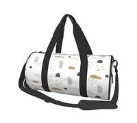 Brushstrokes Pastel Shapes Travel Duffel Bag Foldable Weekender Duffle Bag Women Men Overnight Sports Gym Bag
