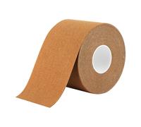 Brushworks Body Tape Shade 4.0 Toffee - Nude Stretchy Body & Breast Lift Tape for Long-Lasting Support & Invisible Hold, 5m Roll, Comfortable & Skin-Friendly Bra Tape, Vegan & Cruelty-Free