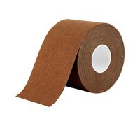 Brushworks Body Tape Shade 5.0 Cocoa - Nude Stretchy Body & Breast Lift Tape for Long-Lasting Support & Invisible Hold, 5m Roll, Comfortable & Skin-Friendly Bra Tape, Vegan & Cruelty-Free