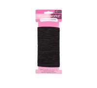 Brushworks Classic Hairbands Black x40